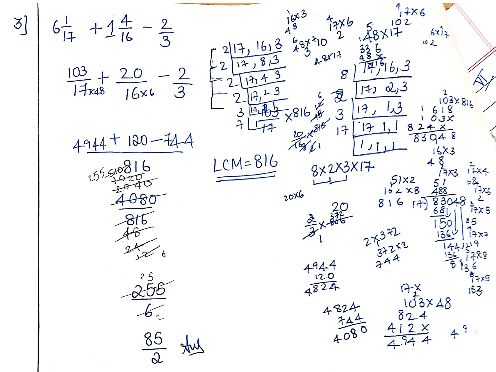 Handwriting sample